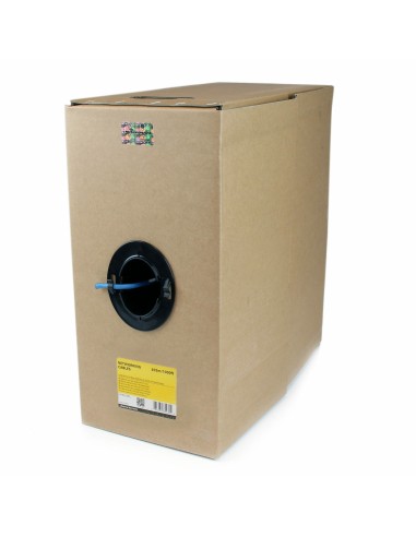 StarTech.com Rollo Bobina de 304,8m de Cable de Red Sólido Bulk a Granel UTP Cat6 Certificado CMR Riser RJ45 - azul