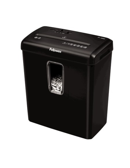 destructora fellowes p-30c corte en particulas 4x34mm hasta 6 hojas papelera 15 litros negro 6008101