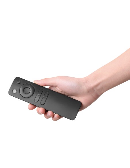 Soporte pantalla de suelo motorizado equip 37P a 65P con mando a distancia Negro