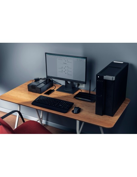 Sai linea interactiva trust maxxon 800va 6x schuko proteccion avr proteccion sobrecarga corto circuito negro 23326