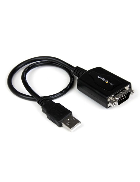StarTech.com Cable USB 2.0 a Puerto Serie Serial RS232 DB9 con Retencion del Puerto de Asignación COM 0.3m negro ICUSB232PRO