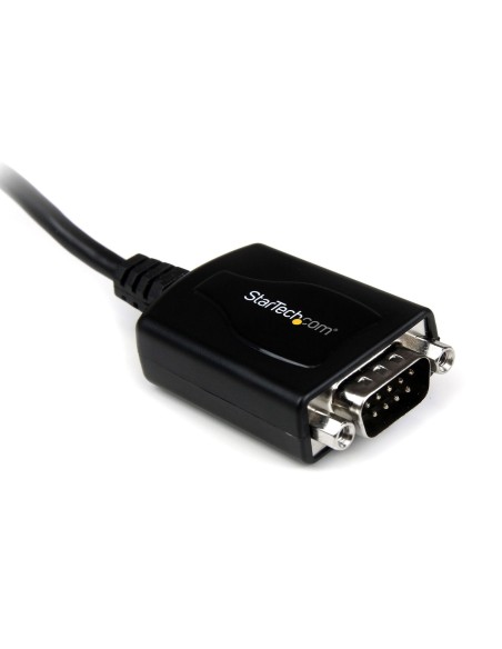 StarTech.com Cable USB 2.0 a Puerto Serie Serial RS232 DB9 con Retencion del Puerto de Asignación COM 0.3m negro ICUSB232PRO