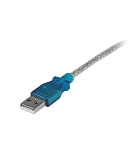 StarTech.com Cable adaptador usb 2.0 a serie RS232 de 1 puerto serial DB9 macho a macho 0.43m gris ICUSB232V2