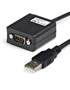 StarTech.com Cable usb-a fm a puerto serie serial RS422 y 485 DB9 con retencion puerto com 1.8m negro ICUSB422