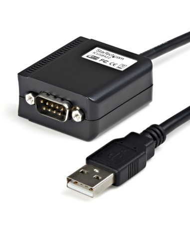 StarTech.com Cable usb-a fm a puerto serie serial RS422 y 485 DB9 con retencion puerto com 1.8m negro ICUSB422