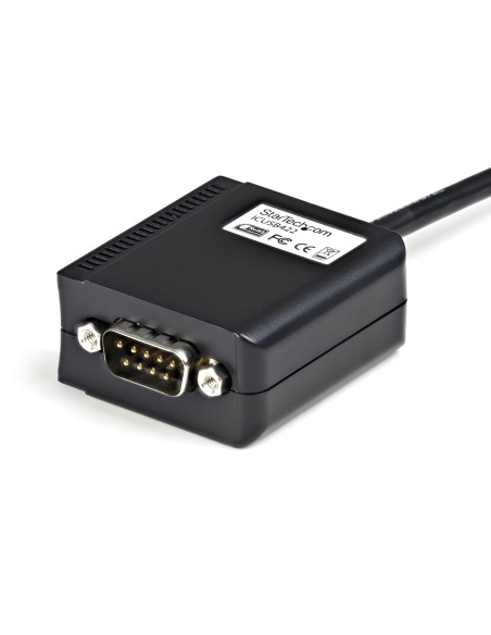 StarTech.com Cable usb-a fm a puerto serie serial RS422 y 485 DB9 con retencion puerto com 1.8m negro ICUSB422