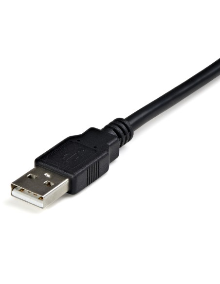 StarTech.com Cable usb-a fm a puerto serie serial RS422 y 485 DB9 con retencion puerto com 1.8m negro ICUSB422