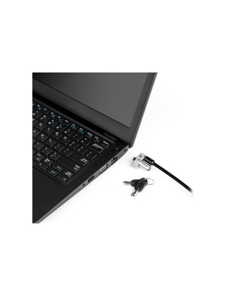Cable de seguridad kensington candado con llave N17 para portatiles negro plata K64440WW
