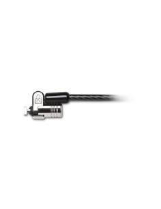 Cable de seguridad kensington candado con llave microsaver 2.0 para portatiles negro plata K65020EU