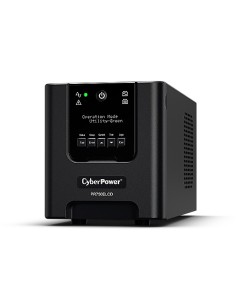 Sistema de alimentacion cyberpower interrumpida UPS 750va 675w 6 salidas AC negro PR750ELCD