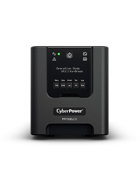 Sistema de alimentacion cyberpower interrumpida UPS 750va 675w 6 salidas AC negro PR750ELCD