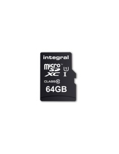 Memoria microsd Integral flash 64gb UHS-I negro INTF1064GB