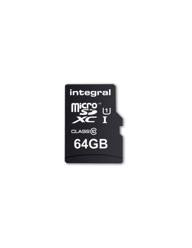 Memoria microsd Integral flash 64gb UHS-I negro INTF1064GB
