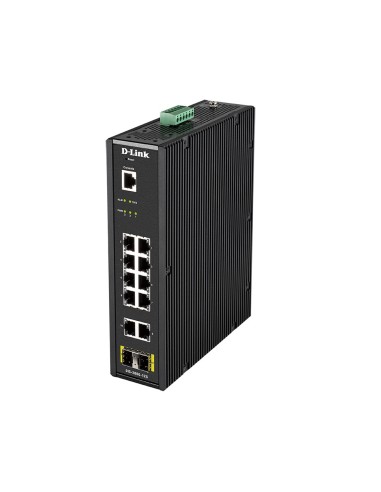 Switch D-Link Gestionado L2 10puertos Gigabit Ethernet 10 100 1000 Negro DIS-200G-12S