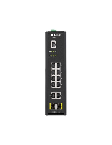 Switch D-Link Gestionado L2 10puertos Gigabit Ethernet 10 100 1000 Negro DIS-200G-12S
