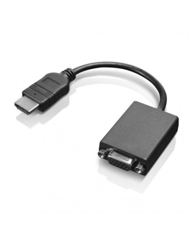Adaptador Lenovo Hdmi macho a Vga hembra Negro 0B47069