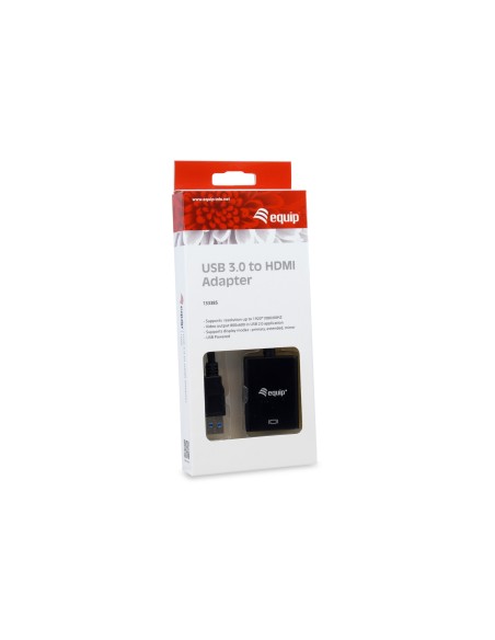 Adaptador Equip usb macho a hdmi hembra 1920 x 1080 Pixeles negro 133385