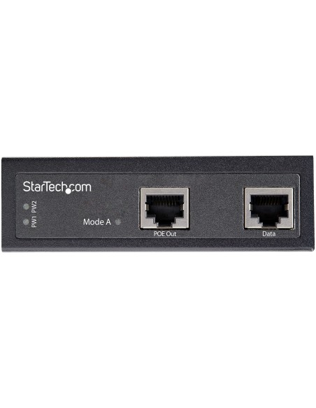StarTech.com adaptador e inyector de PoE Ethernet rapido Gigabit Ethernet Negro POEINJ30W