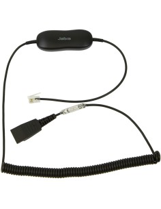 Cable telefonico jabra rj-9 a qd transparente negro 88001-04