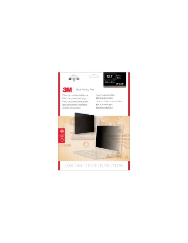Filtro 3M Filtro de privacidad de para ordenadores personales con pantalla panorámica de 12,1p PF12.1W