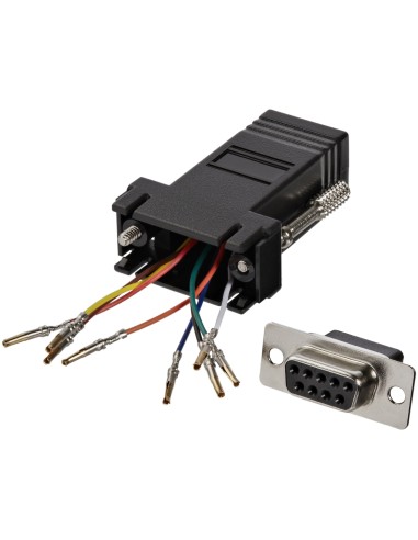 StarTech.com Adaptador Conversor Modular DB9 Serie a RJ45 Hembra a Hembra