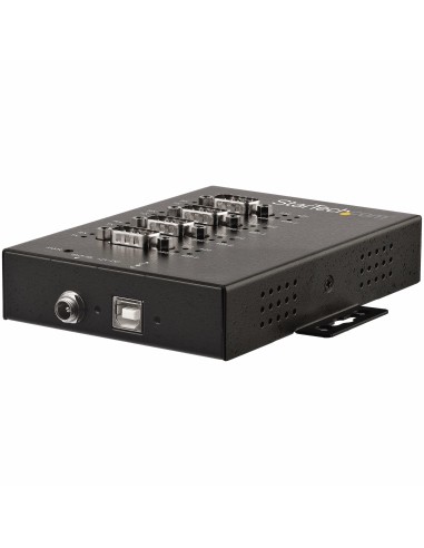 StarTech.com Adaptador Industrial USB a 4 Puertos Serie DB9 RS232 RS422 RS485 con Protección ESD de 15kV - Cable Conversor USB a
