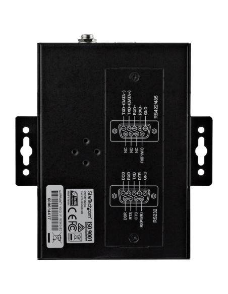 StarTech.com Adaptador Industrial USB a 4 Puertos Serie DB9 RS232 RS422 RS485 con Protección ESD de 15kV - Cable Conversor USB a