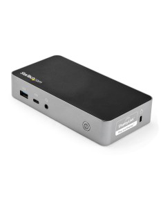 StarTech.com Docking station usb tipo-c de 2 Puertos hdmi para monitor doble con entrega de alimentacion pd de 60w negro plata D
