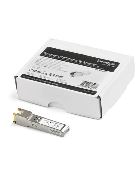 StarTech.com Módulo Transceptor SFP Compatible con Cisco GLC-TE - 1000BASE-T - con Temperatura Extendida