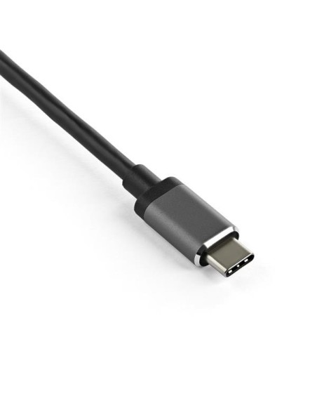 StarTech.com Adaptador de video multipuertos usb tipo-c macho a hdmi o displayport 4K de 60Hz negro gris CDP2DPHD