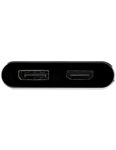 StarTech.com Adaptador de video multipuertos usb tipo-c macho a hdmi o displayport 4K de 60Hz negro gris CDP2DPHD