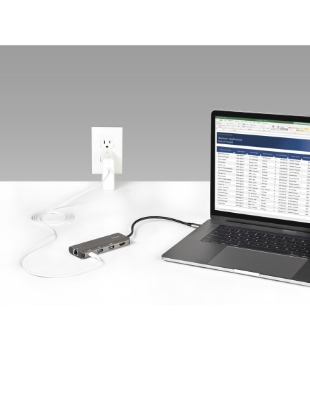 StarTech.com Adaptador Multipuertos USB C - Mini Docking Station USB Tipo C con HDMI de 4K 30Hz - con PD de 100W - con Hub Ladró