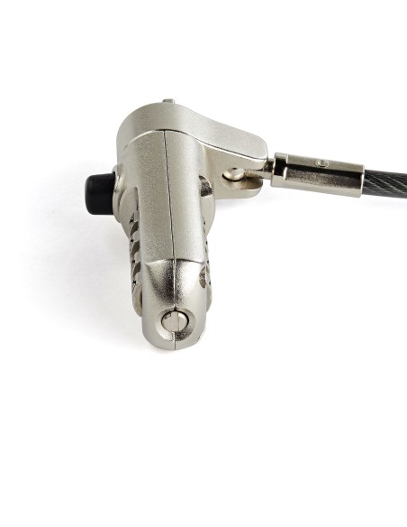 StarTech.com Cable de seguridad para portatil con candado con combinacion para ranura nano acero inoxidable negro LTLOCKNANO