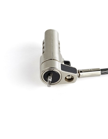 StarTech.com Cable de seguridad para portatil con candado con combinacion para ranura nano acero inoxidable negro LTLOCKNANO