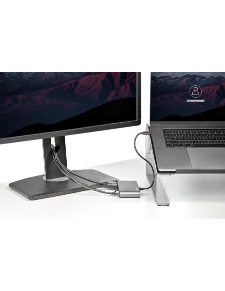 StarTech.com mini dockning station Thunderbolt 3- hdmi 4K 60 Hz usb 2.0 usb 3.2 gen 1 rj45 gris TB3DKM2HDL
