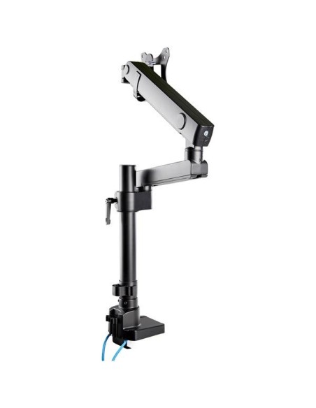 StarTech.com Soporte para monitor de 17p a 34p articulado con 2 Puertos usb 3.0 premium aluminio Negro