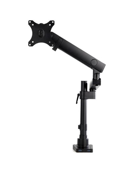 StarTech.com Soporte para monitor de 17p a 34p articulado con 2 Puertos usb 3.0 premium aluminio Negro