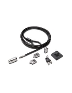 Kit de seguridad kensington con candados para ordenador de sobremesa y perifericos 2.0 negro plata K64424WW
