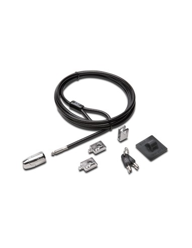 Kit de seguridad kensington con candados para ordenador de sobremesa y perifericos 2.0 negro plata K64424WW