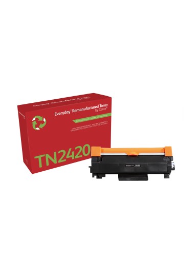 Toner xerox mono everyday negro compatible con brother TN-2420 equivalente de 3000 paginas 006R04204