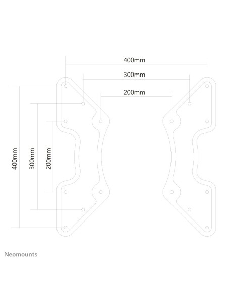 NEWSTAR Placa adaptadora VESA Negro