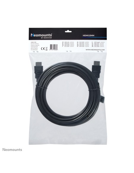 NEWSTAR Cable alargador HDMI tipo A (Estándar) Macho Macho, 5 metros Negro