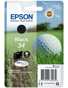 Cartucho de tinta epson golf ball singlepack black 34 durabrite ultra ink C13T34614020