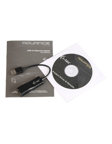 i-tec Advance USB 2.0 Fast Ethernet Adapter Negro