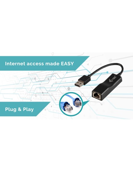 i-tec Advance USB 2.0 Fast Ethernet Adapter Negro