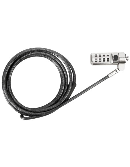 Cable de seguridad targus antirrobo cerradura con combinacion acero negro ASP66GLX-S