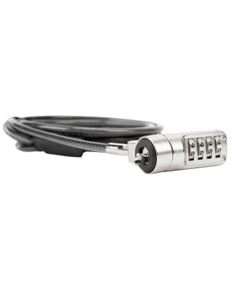 Cable de seguridad targus antirrobo cerradura con combinacion acero negro ASP66GLX-S