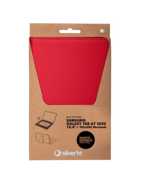 Funda Samsung TAB A7 2020 (T500 505) 10.4 Roja con teclado Bluetooth 112000640199