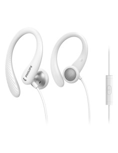Philips TAA1105WT 00 Auriculares deportivos gancho de oreja conector de 3.5mm blanco