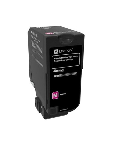 Lexmark 74C2SM0 cartucho de tóner 1 pieza Original Magenta